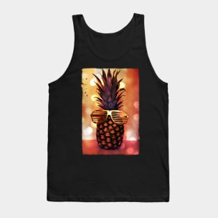 Pineapple with Grill Glasses Tank Top